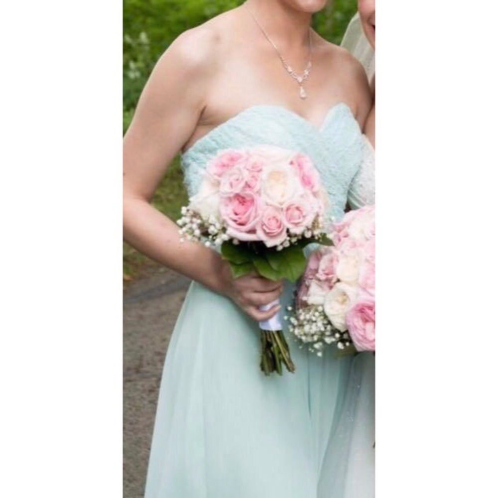 Bill Levkoff Mint Green Bridesmaid Dress - Altered